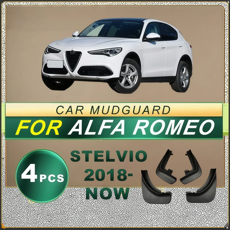Car Mudflaps Front Rear Mudguards For Alfa Romeo Stelvio 2017-2020 Splash Guards Mud Flap Car Fender Soft Plastic Accessories
Car Mudflaps Front Rear Mudguards For Alfa Romeo Stelvio 2017-2020 Splash Guards Mud Flap Car Fender Soft Plastic Accessories