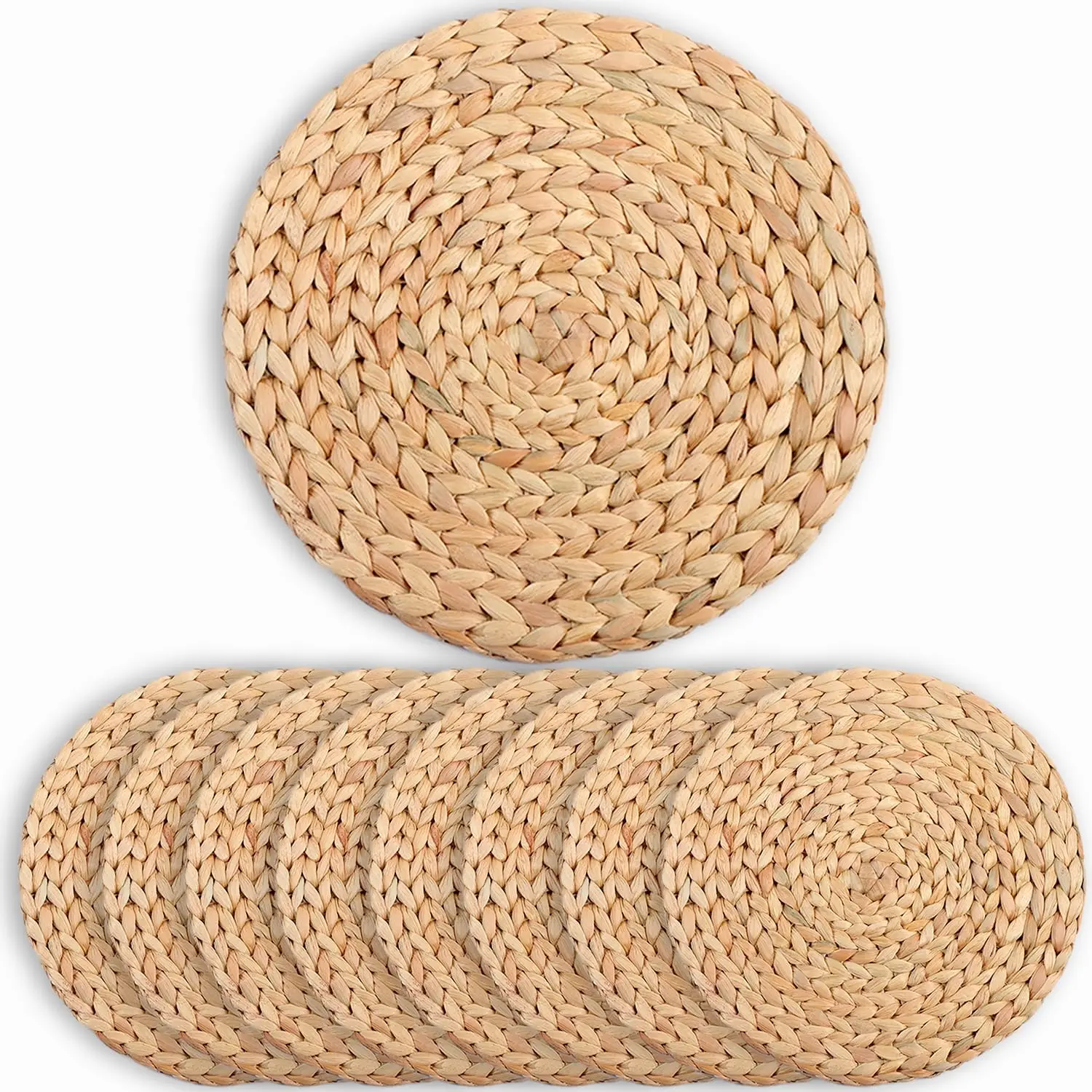 Набор из 8 термостойких тканых салфеток, круглый дизайн фермерского дома для обеденных столов
Набор из 8 термостойких тканых салфеток, круглый дизайн фермерского дома для обеденных столов