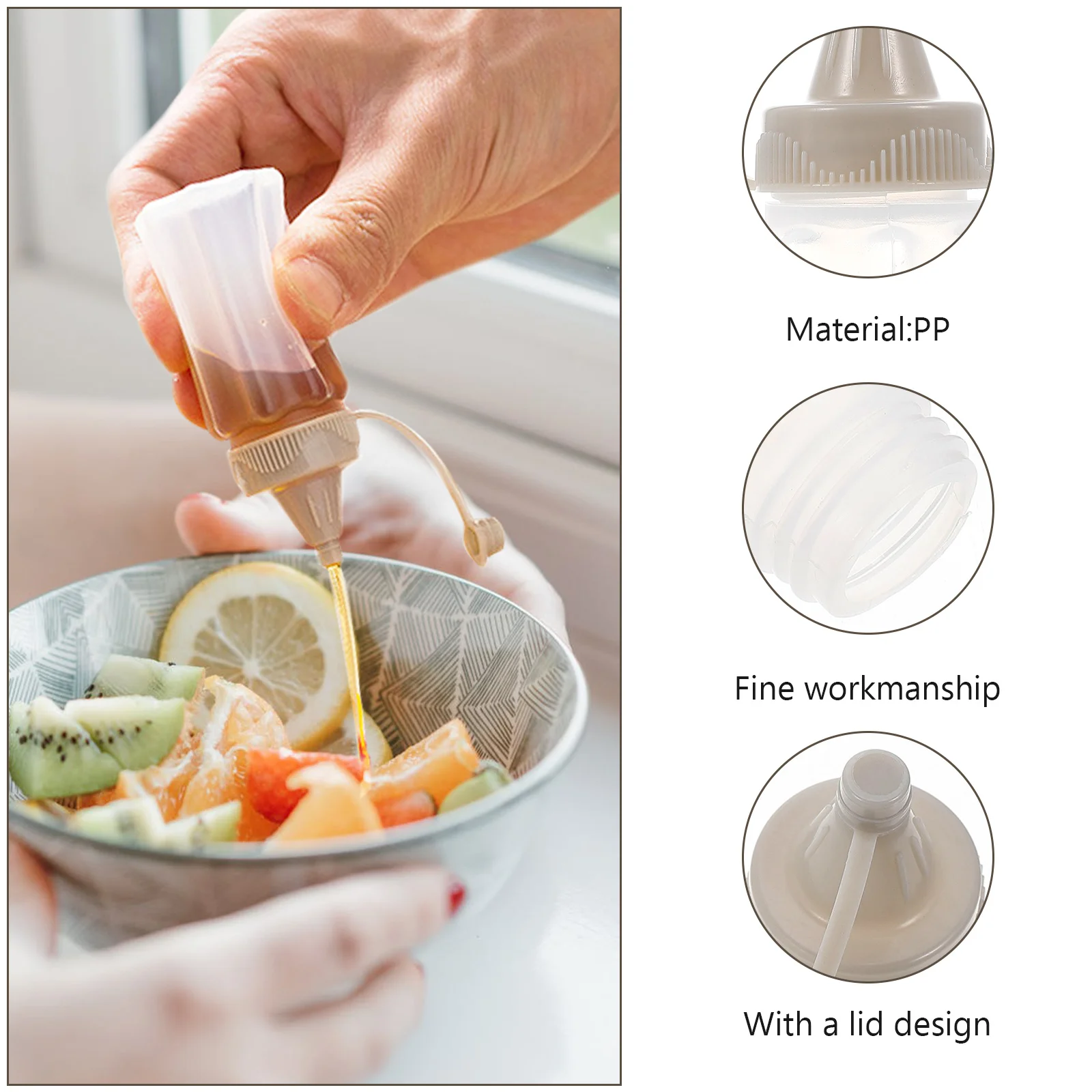 8pcs Squeeze Seasoning Bottle Set Small Kitchen Gadgets Easy Pour Sauce Dispensers Portable Jam Bottles Household Tools
8pcs Squeeze Seasoning Bottle Set Small Kitchen Gadgets Easy Pour Sauce Dispensers Portable Jam Bottles Household Tools