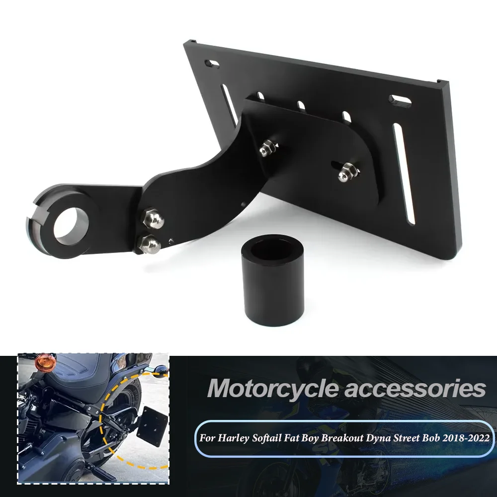 For Harley Softail Fat Boy Breakout Dyna Street Bob 2018-2022 Motorcycle Aluminium Side Mount License Plate Bracket Holder
For Harley Softail Fat Boy Breakout Dyna Street Bob 2018-2022 Motorcycle Aluminium Side Mount License Plate Bracket Holder