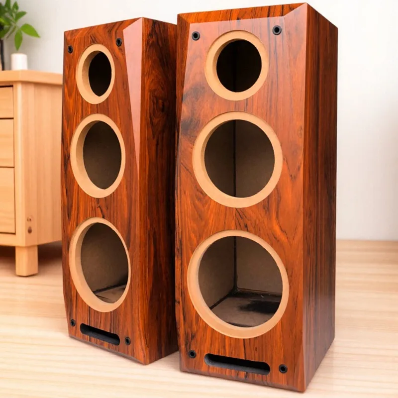 New 6.5 Inch Wood Cabinet 3 Way Speaker Empty Box Bass Midrange Tweeter Maze Design
New 6.5 Inch Wood Cabinet 3 Way Speaker Empty Box Bass Midrange Tweeter Maze Design