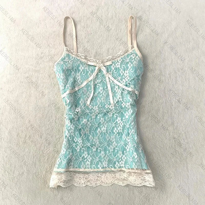 Women's Sleeveless Camisole Top Chic Lace Vintage Flower Pattern Y2K Harajuku 2000s Aesthetic Casual Summer Street Women's Tops
Women's Sleeveless Camisole Top Chic Lace Vintage Flower Pattern Y2K Harajuku 2000s Aesthetic Casual Summer Street Women's Tops