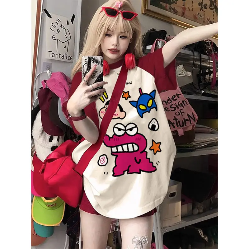 Cute Bandai Kawaii Creative Cartoon Anime Sleeved Shirt Top Crayon Shin Chans Short Sleeved T Shirt Printed Loose Top Children
Cute Bandai Kawaii Creative Cartoon Anime Sleeved Shirt Top Crayon Shin Chans Short Sleeved T Shirt Printed Loose Top Children