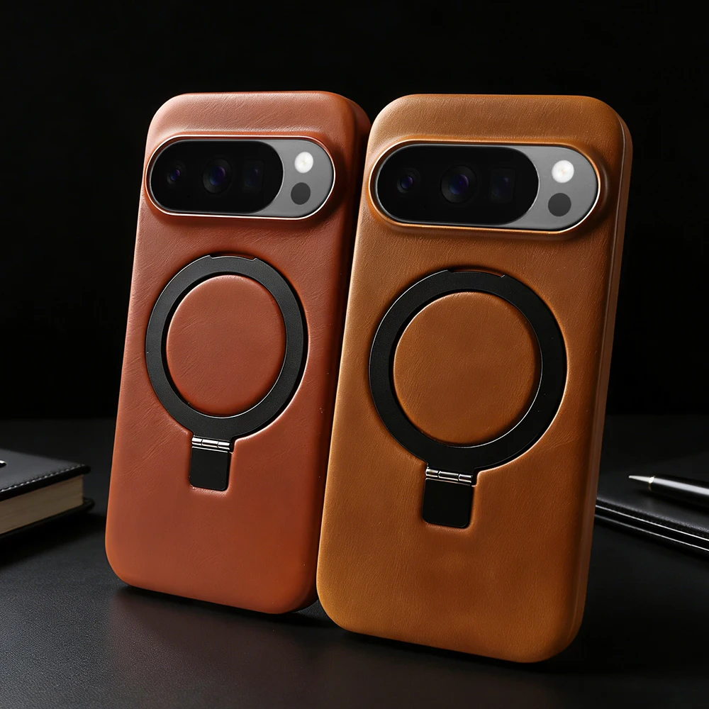 Foldable Magnetic Ring Stand Genuine Leather Case for Google Pixel 10 10A 9 Pro XL 9A 8 8A 6 6A 7A 7 Pro For Magsafe Phone Cover
Foldable Magnetic Ring Stand Genuine Leather Case for Google Pixel 10 10A 9 Pro XL 9A 8 8A 6 6A 7A 7 Pro For Magsafe Phone Cover
