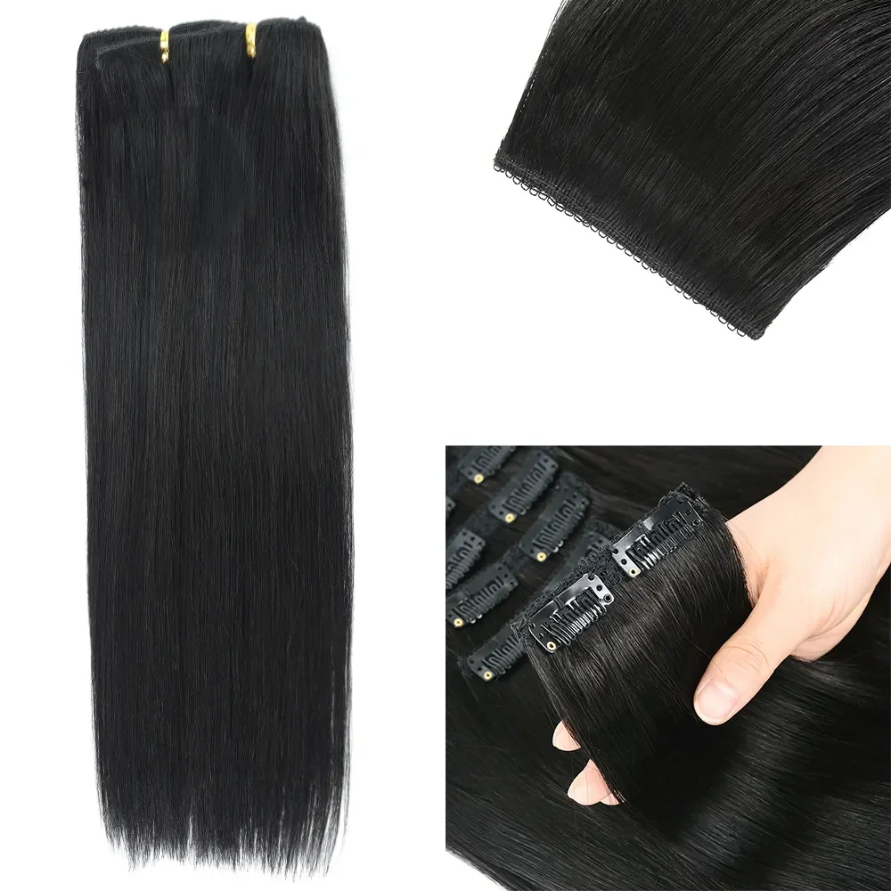 Straight Clip on Human Hair Extensions Brazilian Remy Straight Hair Clip in Pieces 8pcs/set bone Clip in Hair Weft for Women
Straight Clip on Human Hair Extensions Brazilian Remy Straight Hair Clip in Pieces 8pcs/set bone Clip in Hair Weft for Women