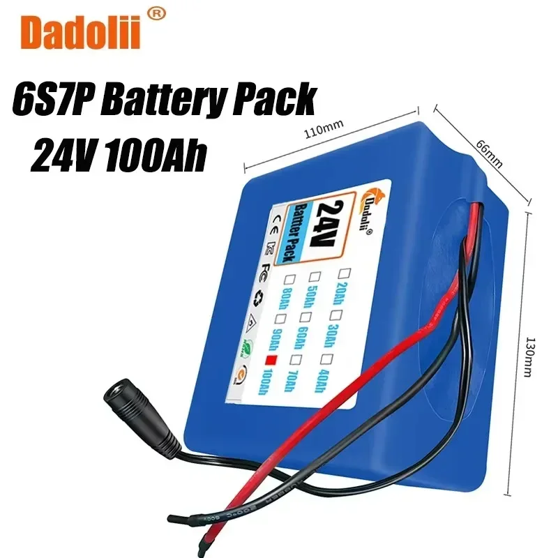 6S7P 24V 100AH rechargeable lithium battery, scooter battery with customized plug for BMS system
6S7P 24V 100AH rechargeable lithium battery, scooter battery with customized plug for BMS system