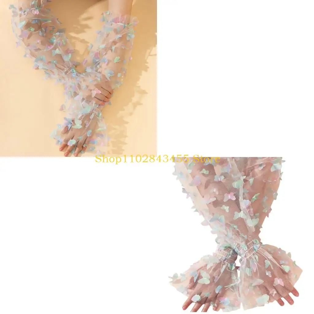 49MC 2pack Bowknot Print Arm Sleeves Long Lace Oversleeves Fashionable Sleeves for Weddings and Evening Parties
49MC 2pack Bowknot Print Arm Sleeves Long Lace Oversleeves Fashionable Sleeves for Weddings and Evening Parties
