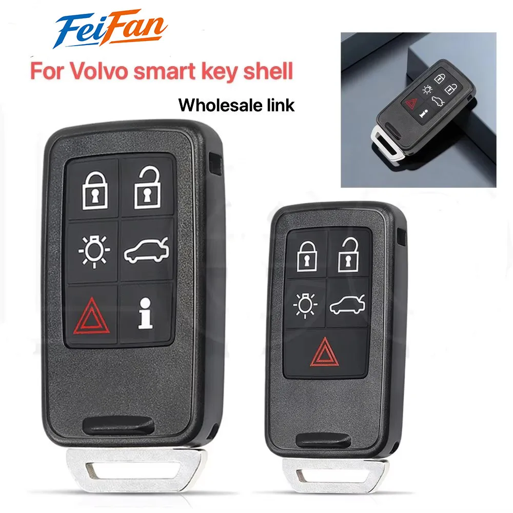 FeiFan Car Smart Key shell for Volvo XC60 S60 S60L V40 V60 S80 XC70 S90 S80 S60 5/6button With mechanical key FCC:KR55WK49266
FeiFan Car Smart Key shell for Volvo XC60 S60 S60L V40 V60 S80 XC70 S90 S80 S60 5/6button With mechanical key FCC:KR55WK49266