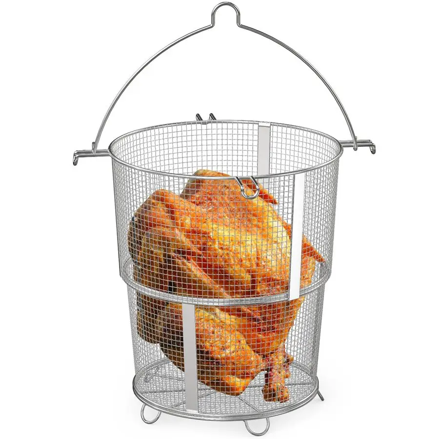 Корзина для жарки индейки, съемная складная корзина для глубокой жарки индейки для безмасляной фритюрницы CharBroil Big Easy 17102065
Корзина для жарки индейки, съемная складная корзина для глубокой жарки индейки для безмасляной фритюрницы CharBroil Big Easy 17102065