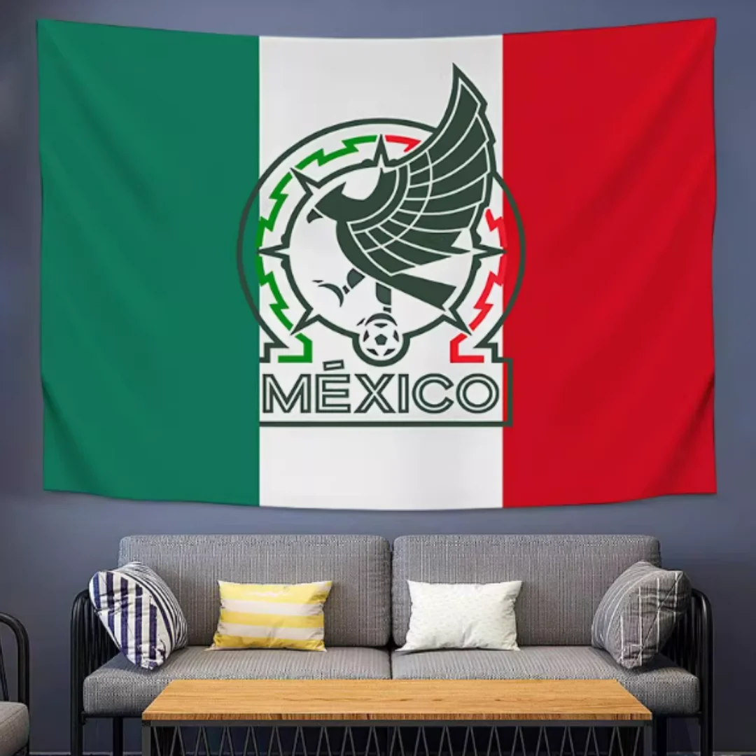 2026 Mexican Football Flag Tapestry Bar room decoration Football game celebration flag Wall Decoration Celebration Competition
2026 Mexican Football Flag Tapestry Bar room decoration Football game celebration flag Wall Decoration Celebration Competition