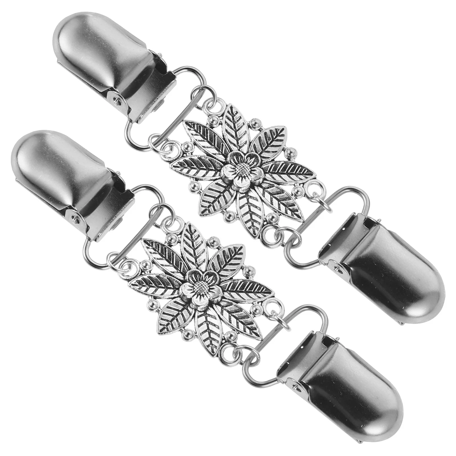 2Pcs Women's Scarf Clips Vintage Floral Zinc Alloy Sweater Shawl Collar Clips Dress Brooch Elegant Clothing Accessories
2Pcs Women's Scarf Clips Vintage Floral Zinc Alloy Sweater Shawl Collar Clips Dress Brooch Elegant Clothing Accessories