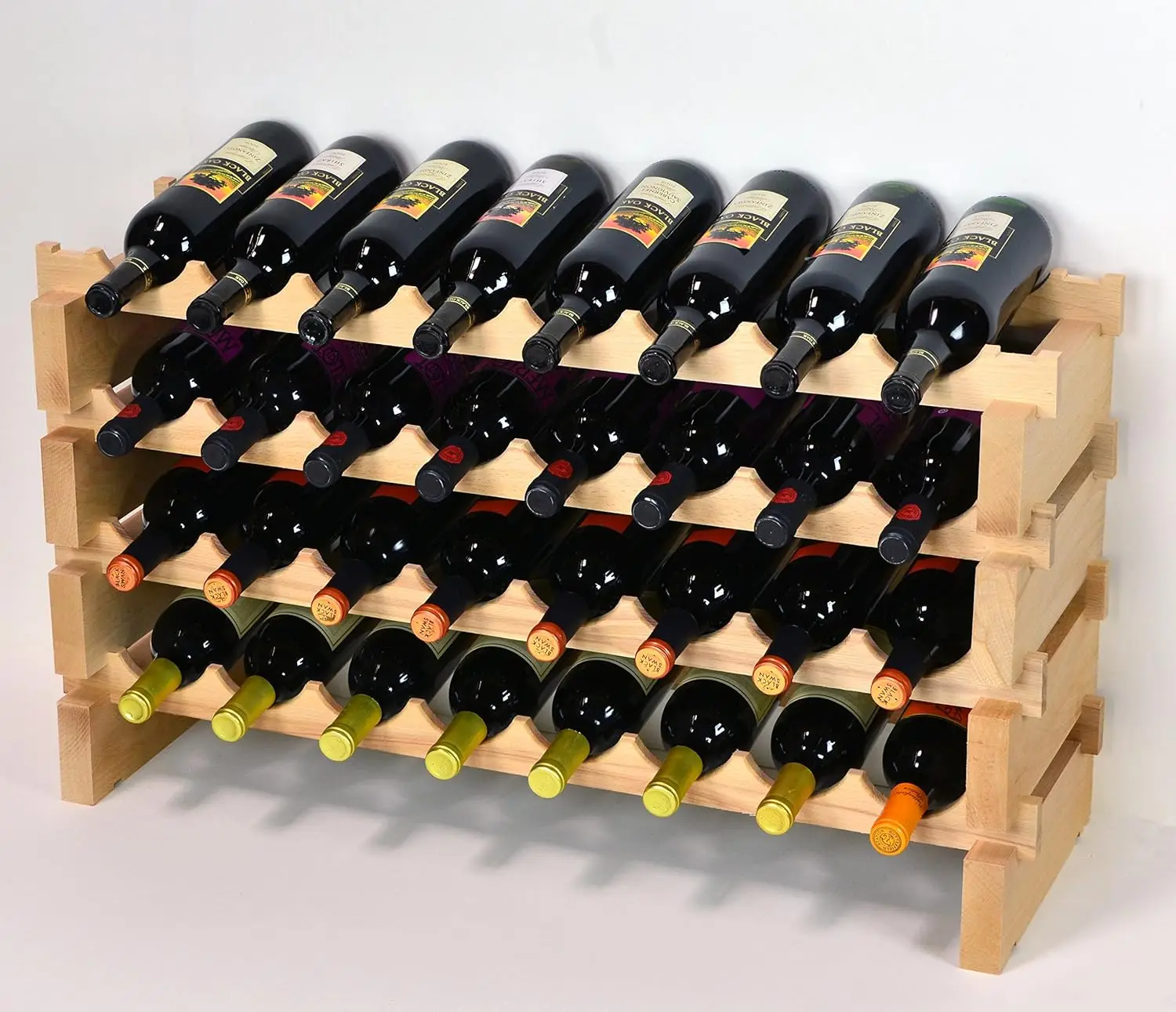 Modular Wine Rack 32-96 Bottle Capacity 8 Bottles Across up to 12 Rows Newest Improved Model (32 Bottles, Customized
Modular Wine Rack 32-96 Bottle Capacity 8 Bottles Across up to 12 Rows Newest Improved Model (32 Bottles, Customized