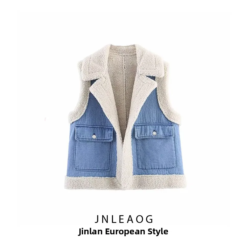 Faionable Double-Sided Lamb Fur Vest Loose Women's Jaet Design Autumn New Sle JNLEAOG Polyester Fiber 00% Color
Faionable Double-Sided Lamb Fur Vest Loose Women's Jaet Design Autumn New Sle JNLEAOG Polyester Fiber 00% Color