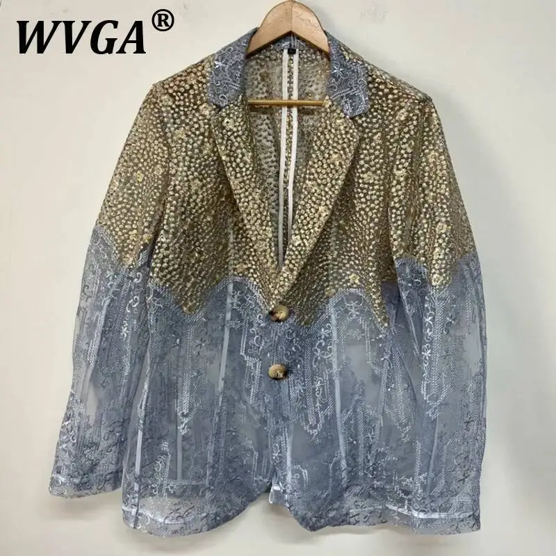 WVGA Spring Summer New Man Tide Organza Embroidered Design Trendy Long Sleeve Blazer Niche Chic Casual Suit-Coats Ins Y2K W10586
WVGA Spring Summer New Man Tide Organza Embroidered Design Trendy Long Sleeve Blazer Niche Chic Casual Suit-Coats Ins Y2K W10586