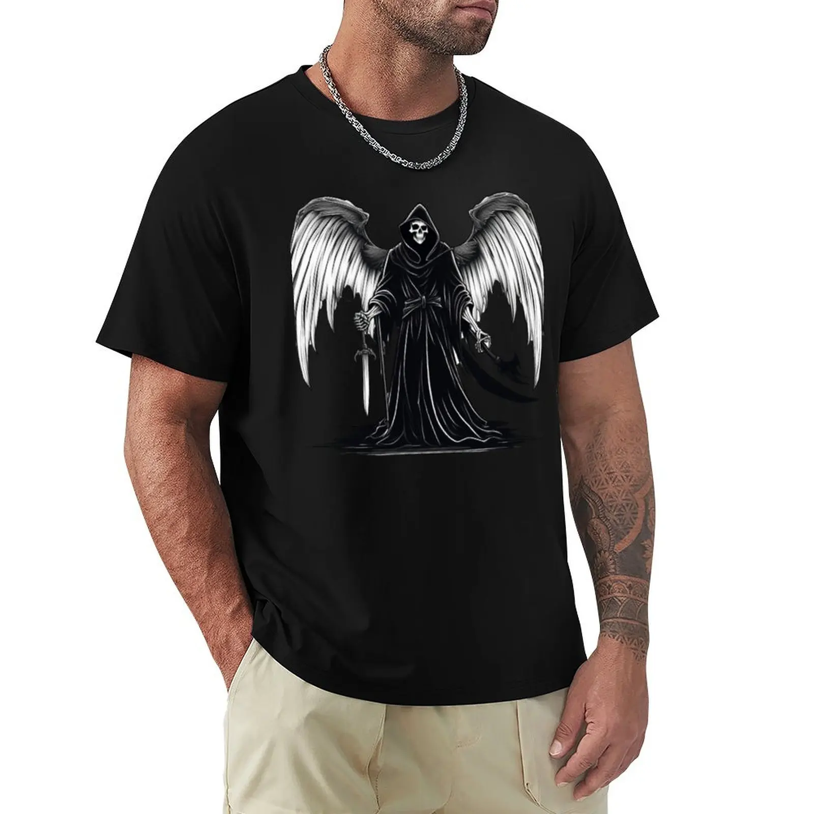 Angel of Death designates T-Shirt Basic Tee Shirt for Everyday Outfit
Angel of Death designates T-Shirt Basic Tee Shirt for Everyday Outfit