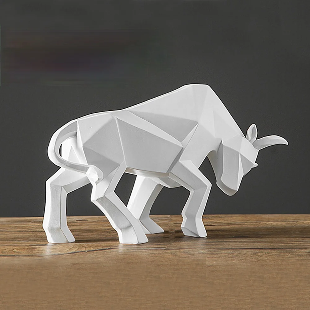 Desktop Accessories Animal Figurines Morden Cattle Statue Hotel Geometric Abstract Bull Sculpture Cafe Restaurant Ox Ornament
Desktop Accessories Animal Figurines Morden Cattle Statue Hotel Geometric Abstract Bull Sculpture Cafe Restaurant Ox Ornament