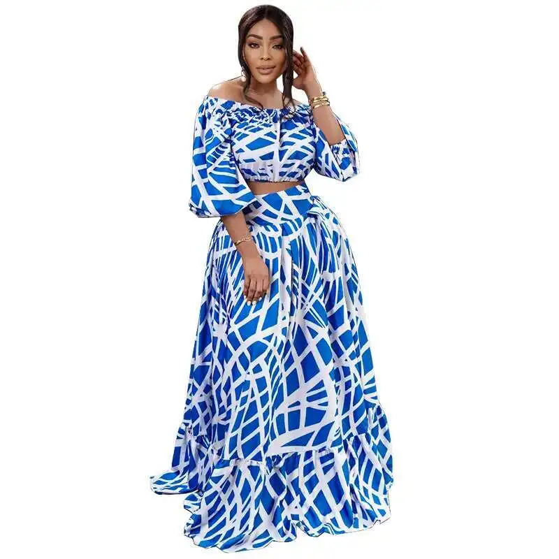 Plus My963 Size Women's Summer New Product Sexy One Collar Fashion Two-piece Set Big Swing Skirt
Plus My963 Size Women's Summer New Product Sexy One Collar Fashion Two-piece Set Big Swing Skirt