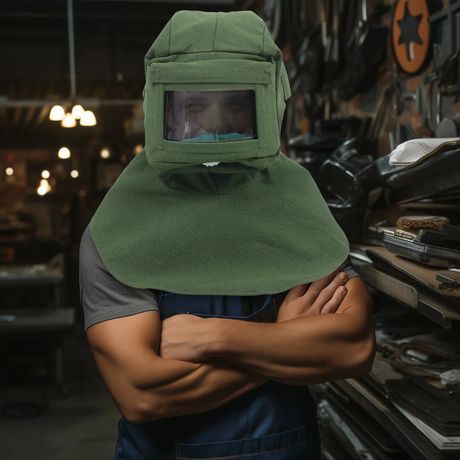 Sandblasting Shawl Cap Protective Hood Cap Canvas Sandblasting Hood with Face Mask Full Coverage Anti Dust Safety Protective
Sandblasting Shawl Cap Protective Hood Cap Canvas Sandblasting Hood with Face Mask Full Coverage Anti Dust Safety Protective