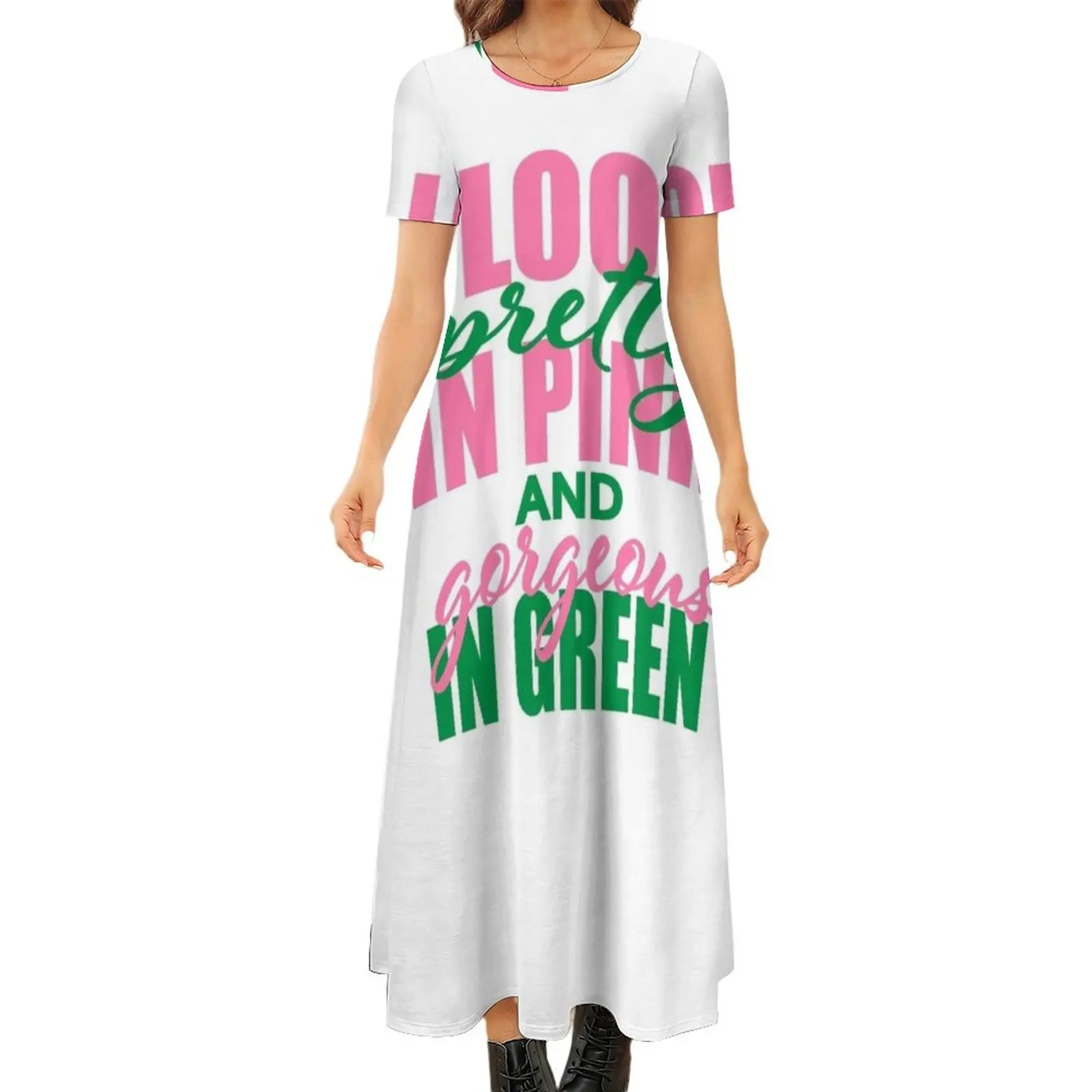 I look Pretty in Pink Round Neck Short Sleeve Dress Women"s long dress Dress vintage
I look Pretty in Pink Round Neck Short Sleeve Dress Women"s long dress Dress vintage