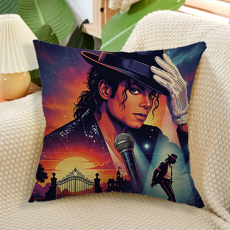 Musician Michael Jackson Cushion Cover BAD MJ Print Pillow Case 45x45cm Living Room Pillow Cover Sofa Home Office Decoration
Musician Michael Jackson Cushion Cover BAD MJ Print Pillow Case 45x45cm Living Room Pillow Cover Sofa Home Office Decoration