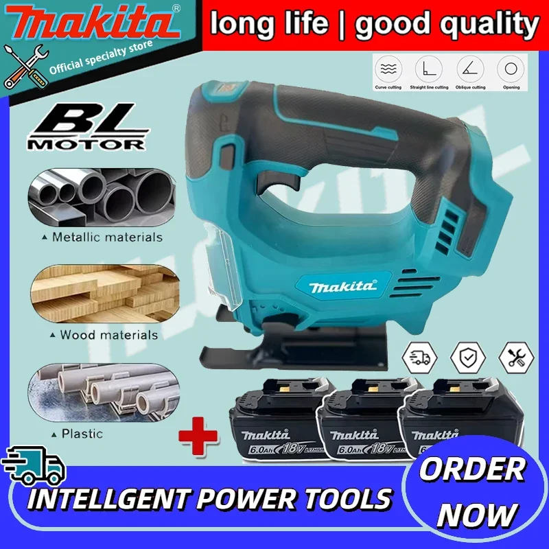 Makita Woodworking Multi-Function Design Portable Cordless Jigsaw Electric Tool Compatible with 18V Battery
Makita Woodworking Multi-Function Design Portable Cordless Jigsaw Electric Tool Compatible with 18V Battery