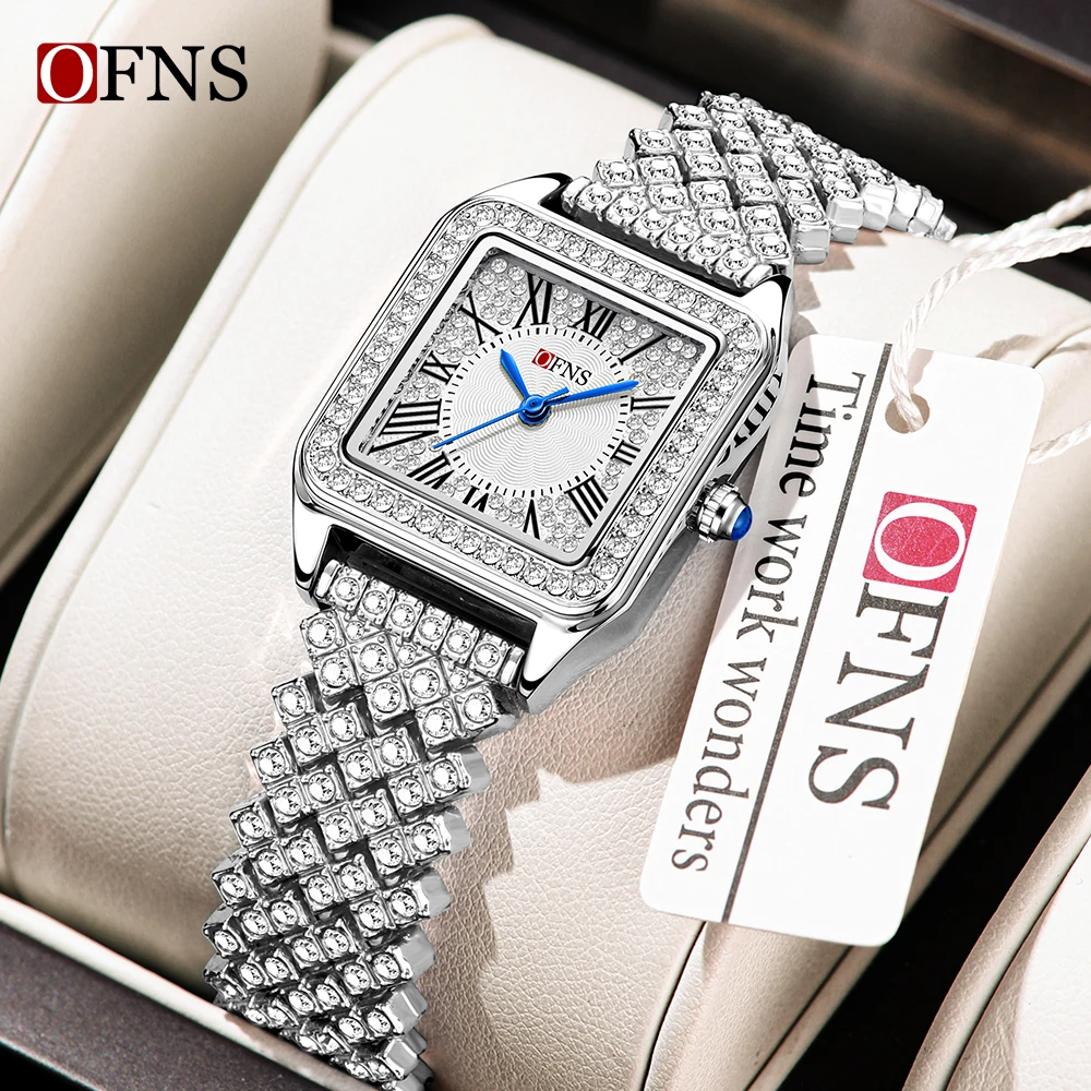 OFNS New 1518 Women's Quartz Watch with Diamond Set Waterproof Square Roman Scale Women's Quartz Watch 2025
OFNS New 1518 Women's Quartz Watch with Diamond Set Waterproof Square Roman Scale Women's Quartz Watch 2025