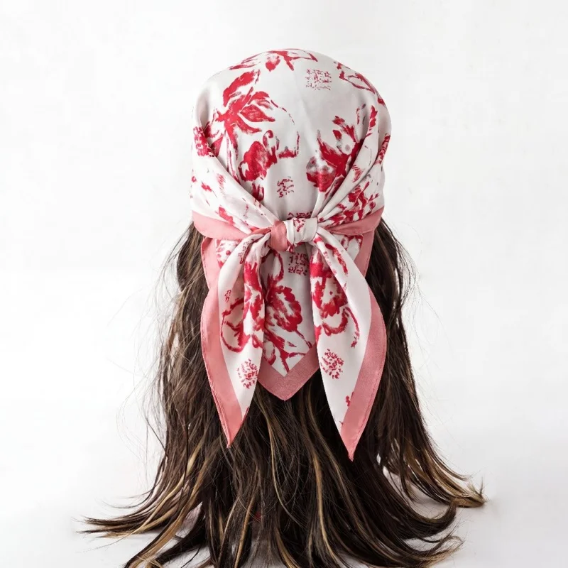 Women Scarf Handkerchief Silk Hijab Female Square Shawls Wraps Headband Ribbon Bandana Luxury Designer Brands Foulards 2026
Women Scarf Handkerchief Silk Hijab Female Square Shawls Wraps Headband Ribbon Bandana Luxury Designer Brands Foulards 2026