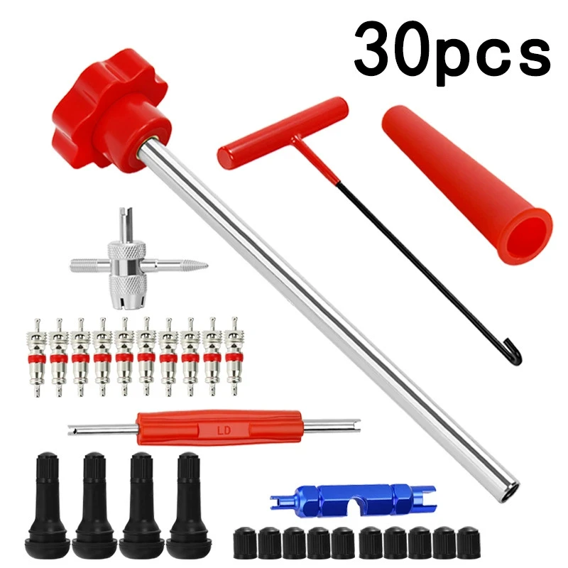 3/7/13/23/30Pcs Valve Stem Tool Kit Metal Tire Installer Tool Car Puller Wheel Tire Remover T-Hook Replacement
3/7/13/23/30Pcs Valve Stem Tool Kit Metal Tire Installer Tool Car Puller Wheel Tire Remover T-Hook Replacement