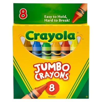 8ct Jumbo Crayons Toddler School Supplies Classroom Essentials for Preschool Teachers Large Coloring Crayons
8ct Jumbo Crayons Toddler School Supplies Classroom Essentials for Preschool Teachers Large Coloring Crayons
