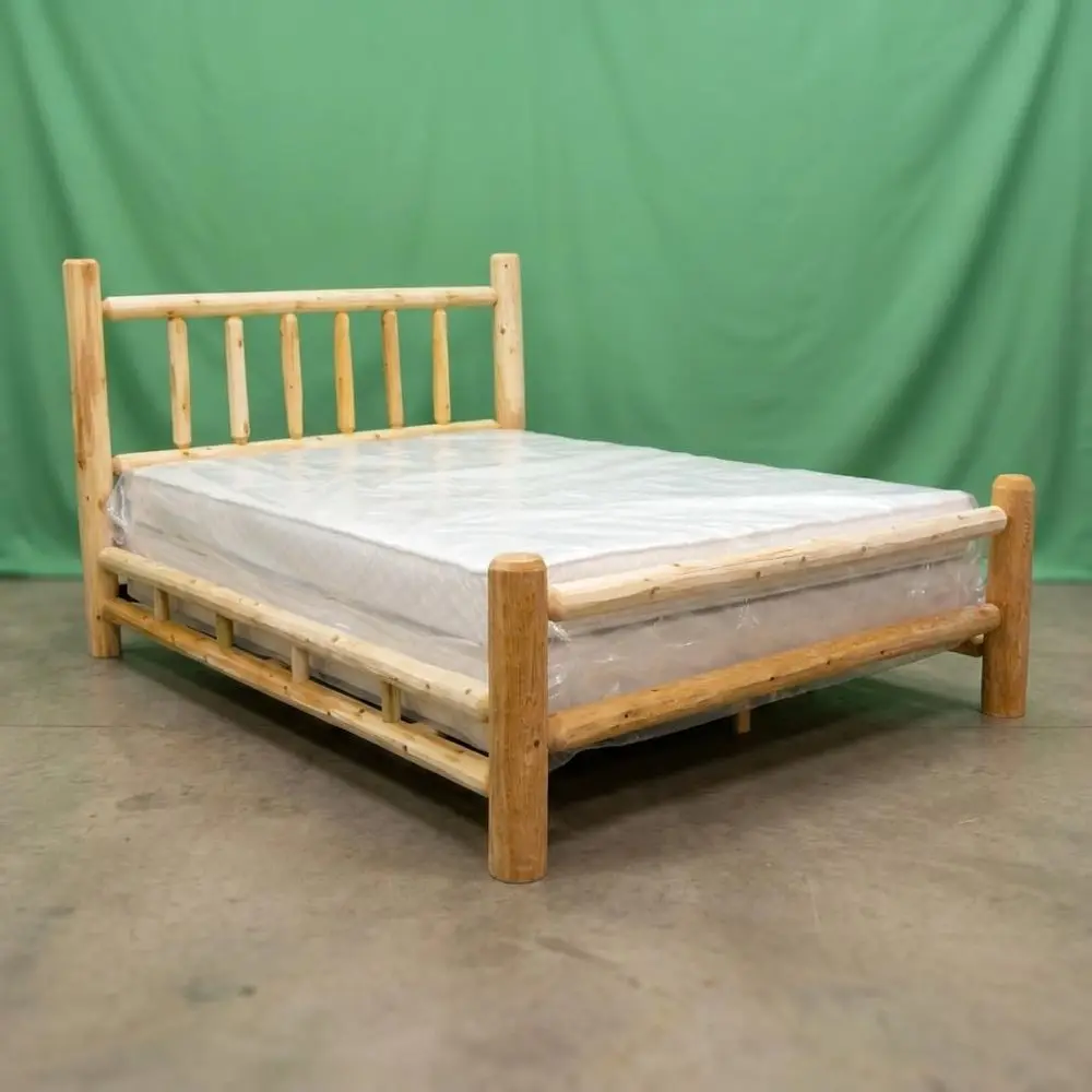 Log Bed e -Twin Size - Uninished, Natural, Solid White CeWood, Heavy Duty, Amish Handcrated in USA
Log Bed e -Twin Size - Uninished, Natural, Solid White CeWood, Heavy Duty, Amish Handcrated in USA