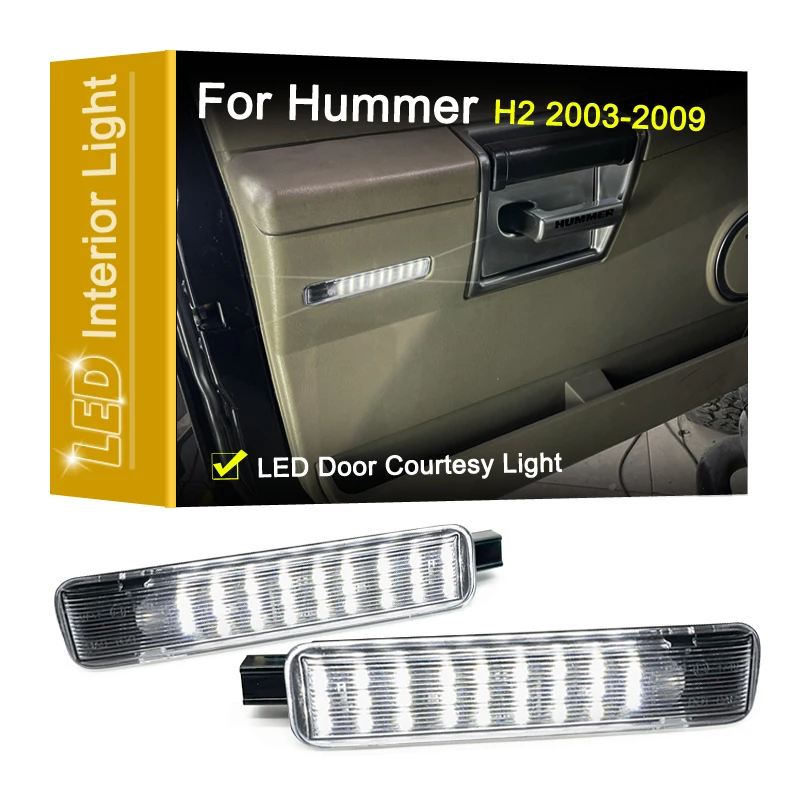 12V White LED Under Door Welcome Courtesy Light Assembly For Hummer H2 2003 2004 2005 2006 2007 2008 2009
12V White LED Under Door Welcome Courtesy Light Assembly For Hummer H2 2003 2004 2005 2006 2007 2008 2009