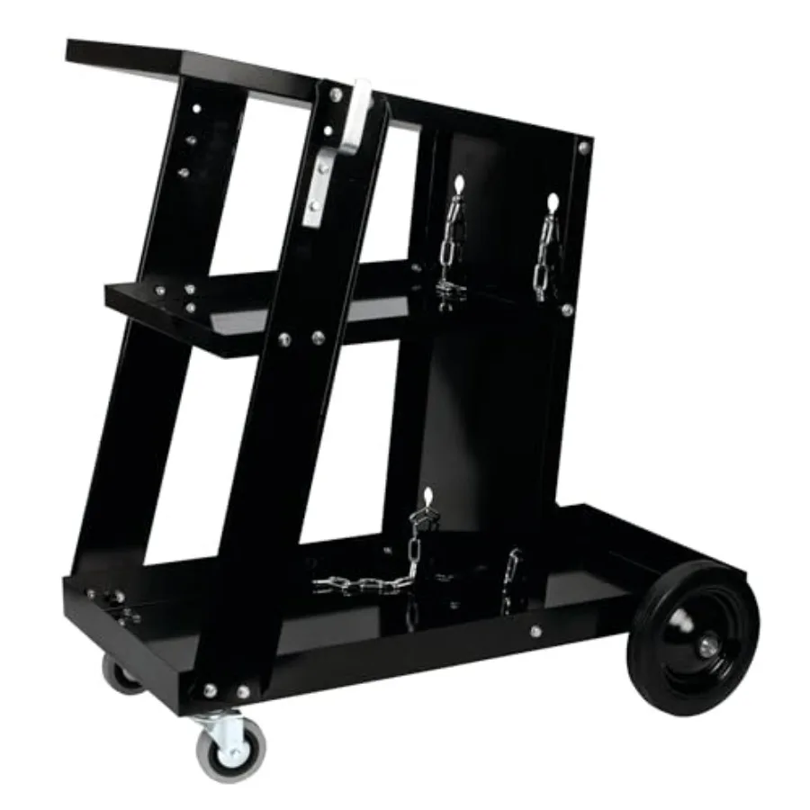 W53992 Universal Mobile Welding Cart with Storage Trays on Wheels for MIG Welders and Plasma Cutters Black
W53992 Universal Mobile Welding Cart with Storage Trays on Wheels for MIG Welders and Plasma Cutters Black