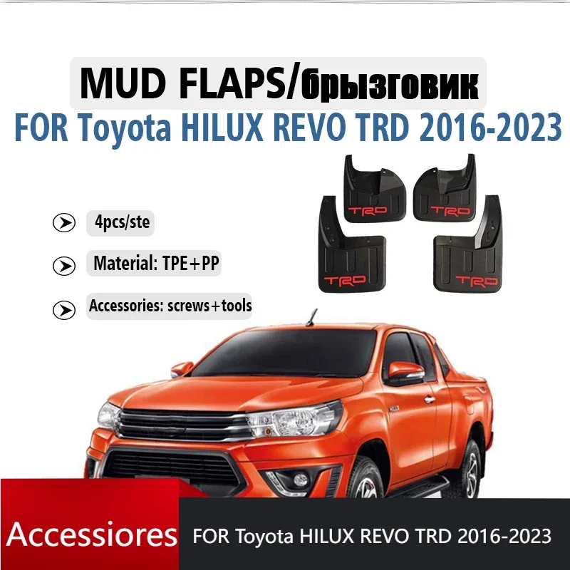 FOR Toyota HILUX REVO TRD 2016-2023 Mudflaps Fender Mud Flap Guards Splash Mudguard Car Accessories Front Rear 4pcs
FOR Toyota HILUX REVO TRD 2016-2023 Mudflaps Fender Mud Flap Guards Splash Mudguard Car Accessories Front Rear 4pcs