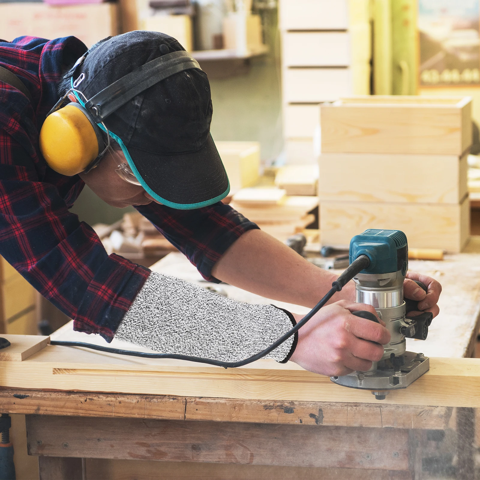 Cut Resistant Arm Sleeve Protective Gear Forearm Guard for Men Women Outdoor Work Garden Tool Use Anti-Shear Sleeve
Cut Resistant Arm Sleeve Protective Gear Forearm Guard for Men Women Outdoor Work Garden Tool Use Anti-Shear Sleeve