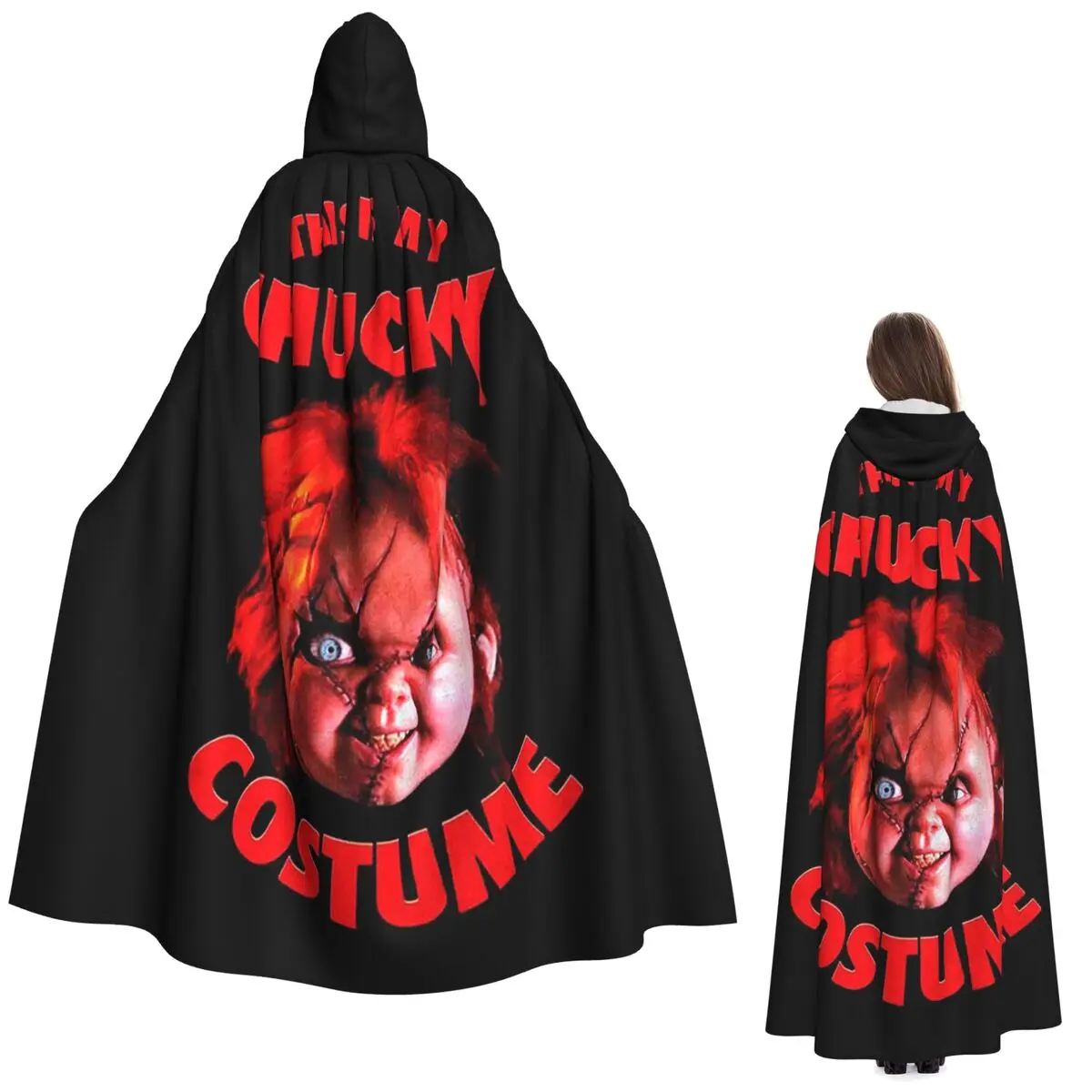 Chucky From Child's Play Long Hooded Cloak Witch Medieval Costume Cosplay Cape HalloweenVampire Adult Unisex
Chucky From Child's Play Long Hooded Cloak Witch Medieval Costume Cosplay Cape HalloweenVampire Adult Unisex