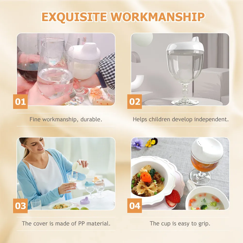 Wine Glass Sippy Cup Spill Proof Kids Drinking Cups Plastic Lid 150Ml Toddler Training Cup Travel Outdoor Use Kids Drinking Cups
Wine Glass Sippy Cup Spill Proof Kids Drinking Cups Plastic Lid 150Ml Toddler Training Cup Travel Outdoor Use Kids Drinking Cups