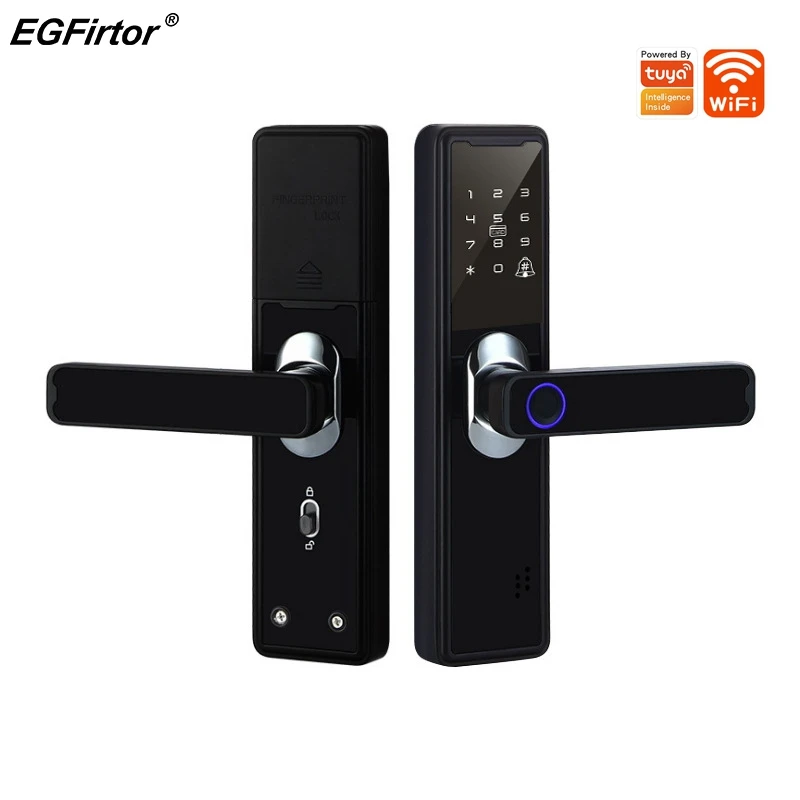 Wifi Smart Door Lock Tuya Wifi Remote Electronic Password IC Card Smart Door Locks Security Alarm Anti-theft Home Door Lock
Wifi Smart Door Lock Tuya Wifi Remote Electronic Password IC Card Smart Door Locks Security Alarm Anti-theft Home Door Lock