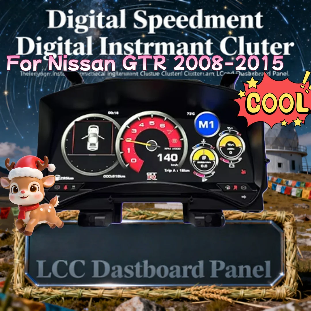12,3-дюймовый автомобильный виртуальный спидометр кабины для Nissan GTR 2008-2023, цифровой кластер, приборная панель, ЖК-дисплей, приборная панель, Linux
12,3-дюймовый автомобильный виртуальный спидометр кабины для Nissan GTR 2008-2023, цифровой кластер, приборная панель, ЖК-дисплей, приборная панель, Linux