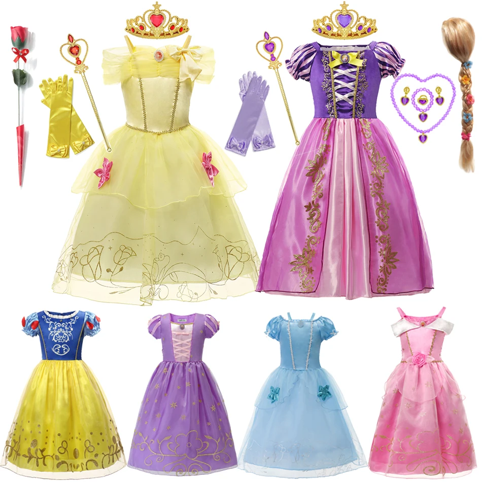 Disney Girl Cinderella Rapunzel Cosplay Dress Up Snow White Belle Aurora Clothes For Kids Birthday Party Gown Princess Costume
Disney Girl Cinderella Rapunzel Cosplay Dress Up Snow White Belle Aurora Clothes For Kids Birthday Party Gown Princess Costume
