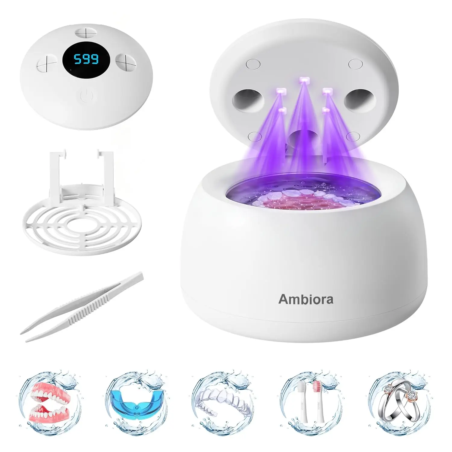 Ultrasonic Cleaner for Dentures, Jewelry & Toothbrushes - 4 Modes, Digital Timer, 200ML Capacity
Ultrasonic Cleaner for Dentures, Jewelry & Toothbrushes - 4 Modes, Digital Timer, 200ML Capacity
