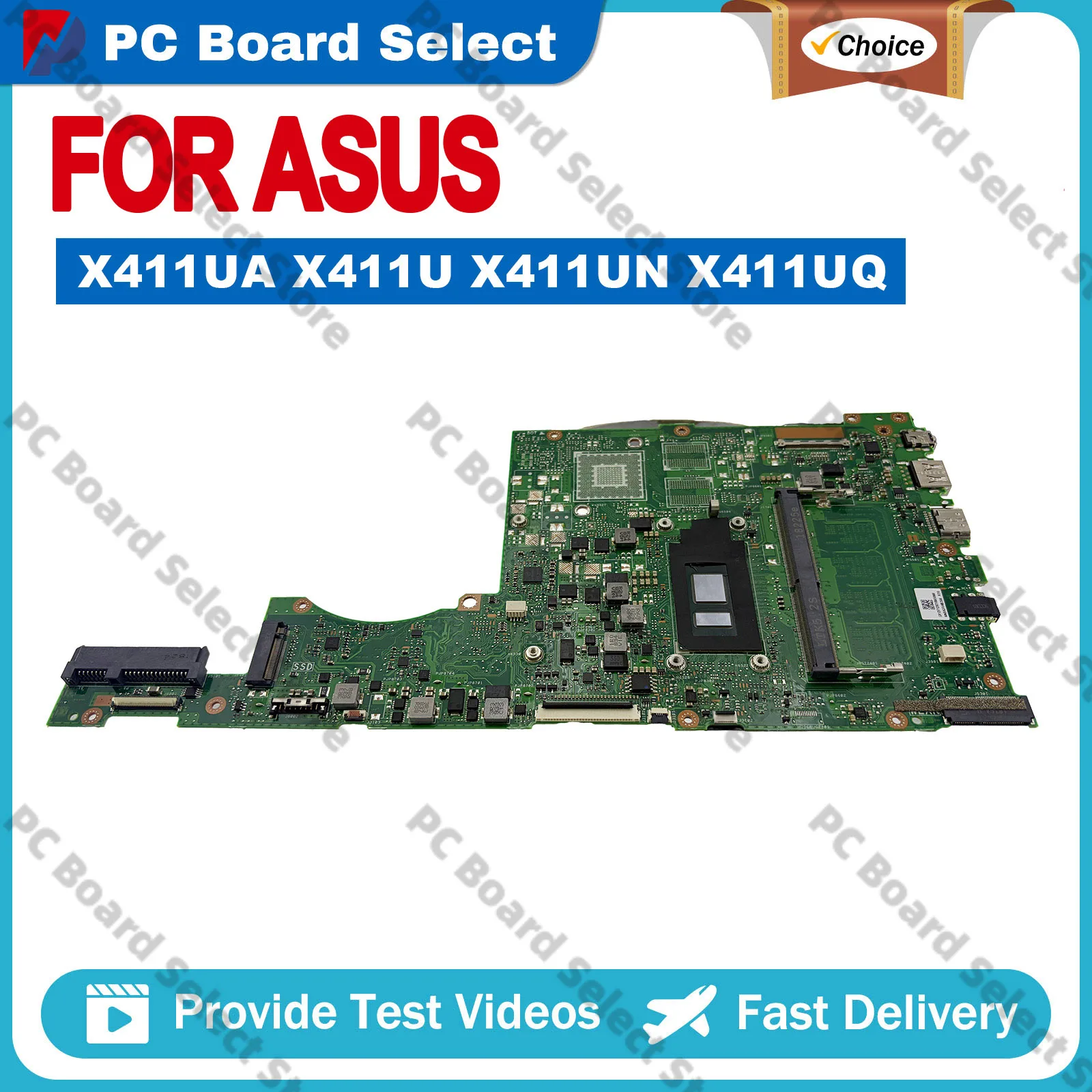 X411UA Laptop Motherboard For ASUS S4000V X411UA X411UQ X411U r421u S4200U X411UV X411UNV X411UN X411UF Mainboard I3 I5 I7 CPU
X411UA Laptop Motherboard For ASUS S4000V X411UA X411UQ X411U r421u S4200U X411UV X411UNV X411UN X411UF Mainboard I3 I5 I7 CPU