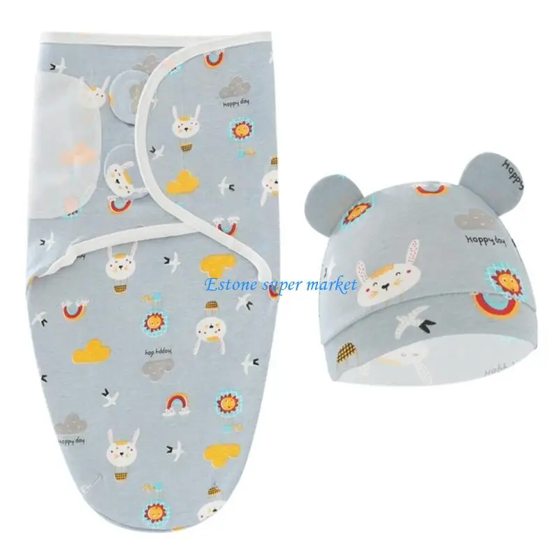 090B Baby Swaddle Blanket Boys Girl Beanie Hat 0-6M Newborn Wrap Blanket Muslin-Hat
090B Baby Swaddle Blanket Boys Girl Beanie Hat 0-6M Newborn Wrap Blanket Muslin-Hat