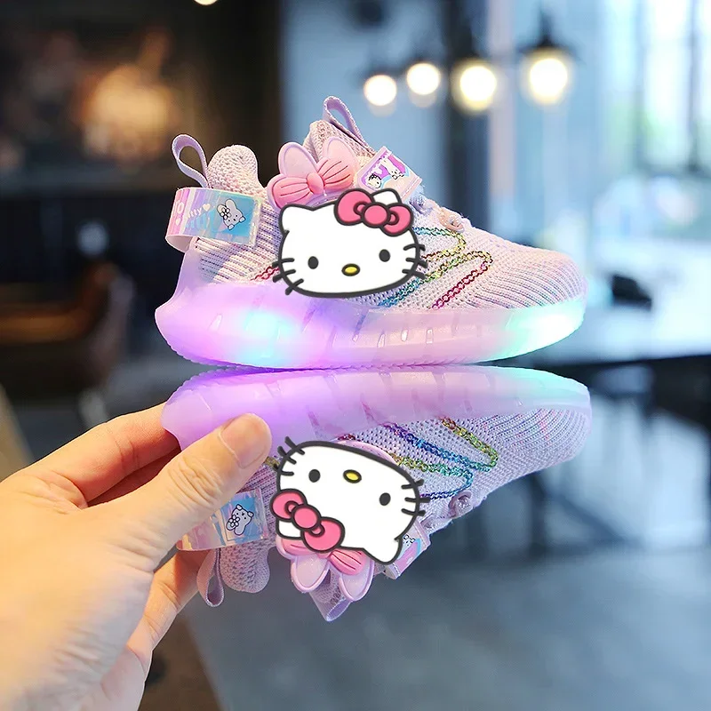 Sanrio sports shoes student running shoes LED children's cartoon hello kitty boys girls non-slip soft Light up casual shoes
Sanrio sports shoes student running shoes LED children's cartoon hello kitty boys girls non-slip soft Light up casual shoes