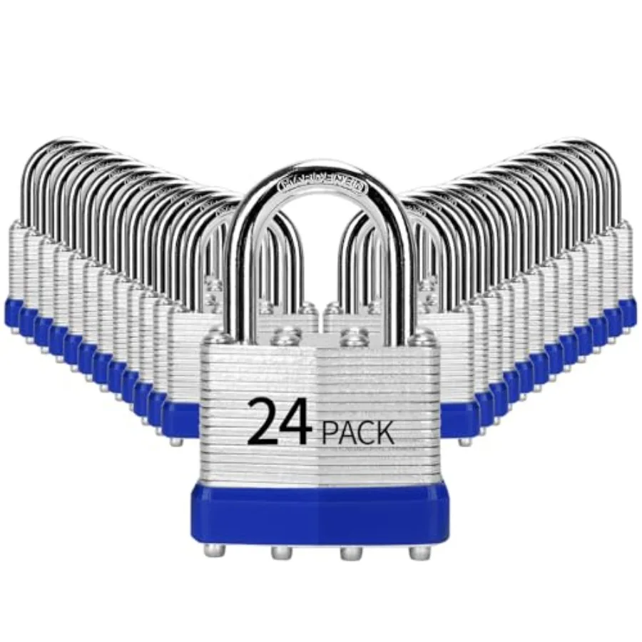 Padlocks Keyed Alike, of, Laminated Steel Keyed Lock 1-9/16", 40mm,Padlocks with Same Key, Normal Shackle, for Toolbox, Locker
Padlocks Keyed Alike, of, Laminated Steel Keyed Lock 1-9/16", 40mm,Padlocks with Same Key, Normal Shackle, for Toolbox, Locker