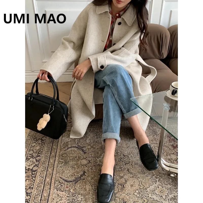 UMI MAO Woolen Coat Women Classic Memory Song Korean Version Wool Double-sided Coat Autumn New Female Overcoat Femme
UMI MAO Woolen Coat Women Classic Memory Song Korean Version Wool Double-sided Coat Autumn New Female Overcoat Femme
