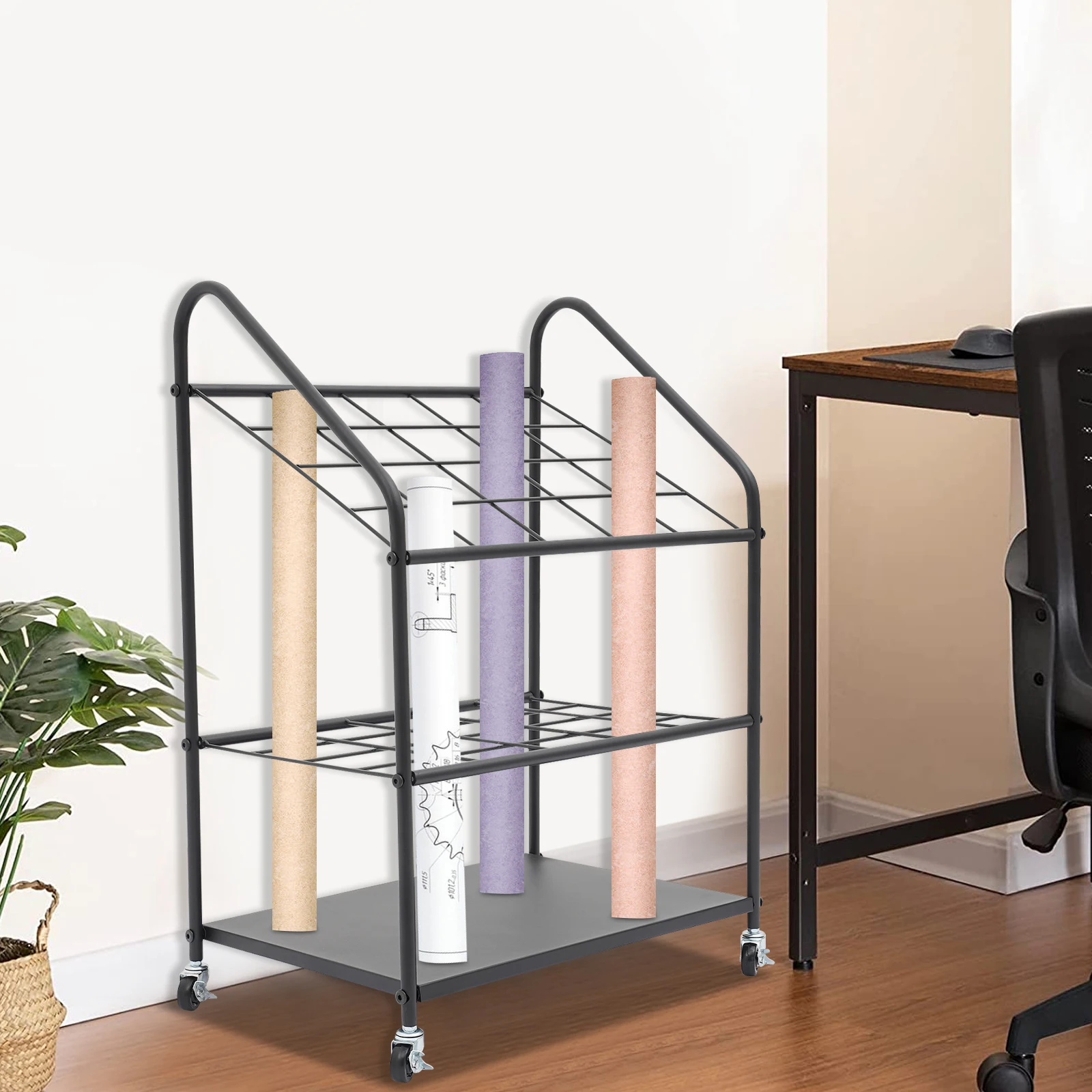 Black Iron 22x18.1x32.5 Inch 20-grid Blueprint Rack with Wheels Drawing Storage Rack Umbrella Storage Rack
Black Iron 22x18.1x32.5 Inch 20-grid Blueprint Rack with Wheels Drawing Storage Rack Umbrella Storage Rack