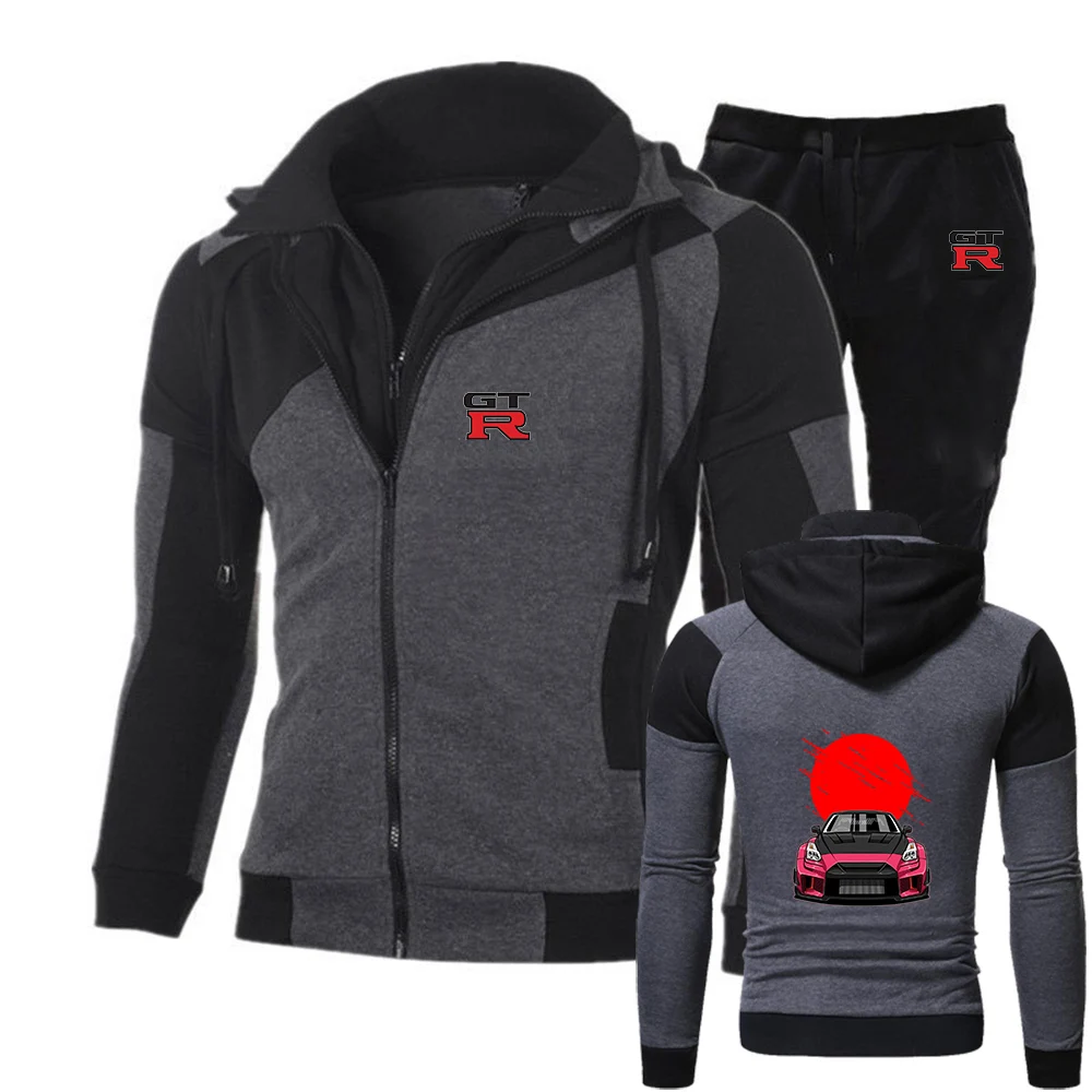 Initial D GTR R35 Print 2026 Spring And Autumn Men's New Casual Hoodie Tops + Sweatpant Diagonal Zipper Sports Suit
Initial D GTR R35 Print 2026 Spring And Autumn Men's New Casual Hoodie Tops + Sweatpant Diagonal Zipper Sports Suit