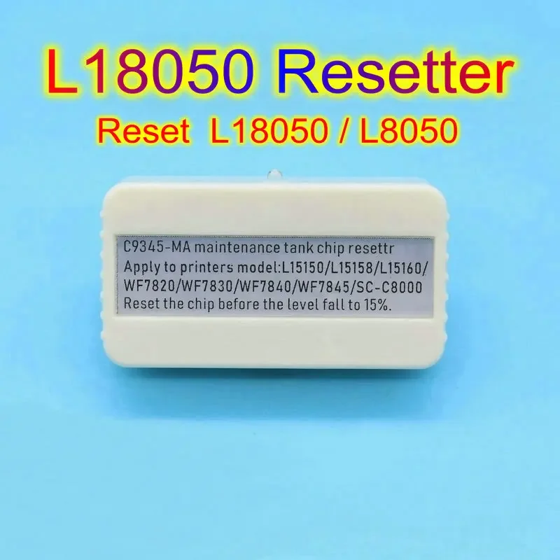Maintenance Tank C9345 Chip Resetter Reset for Epson L18050 L8050 Printer C8000 L8168 L8188 ET 8550 8500 5800 16600 L15150 15160
Maintenance Tank C9345 Chip Resetter Reset for Epson L18050 L8050 Printer C8000 L8168 L8188 ET 8550 8500 5800 16600 L15150 15160