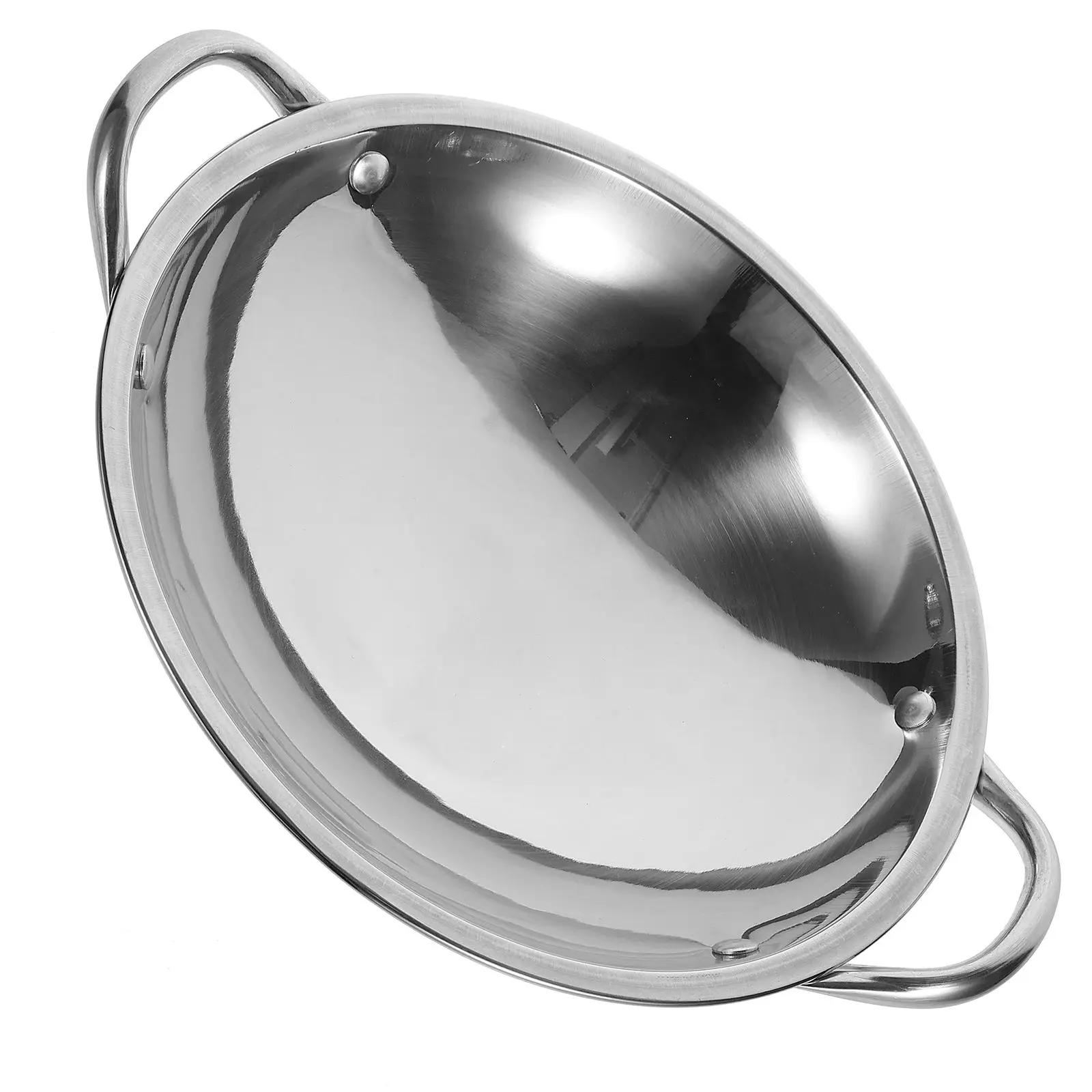 Round Bottom Hot Pot 24CM Wok Stainless Steel Cooking Pan Kitchen Tool Small Pots Stock Pot Cookware Metal Pans For
Round Bottom Hot Pot 24CM Wok Stainless Steel Cooking Pan Kitchen Tool Small Pots Stock Pot Cookware Metal Pans For