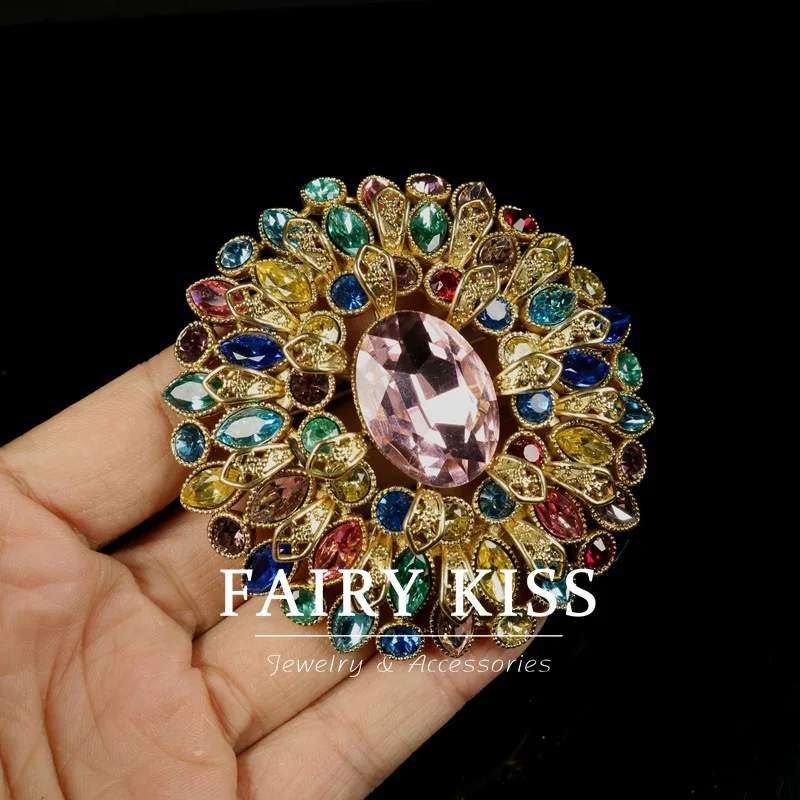 Medieval colorful brooch гирлянда diamonds handmade glass fashionable design personalized corsage
Medieval colorful brooch гирлянда diamonds handmade glass fashionable design personalized corsage